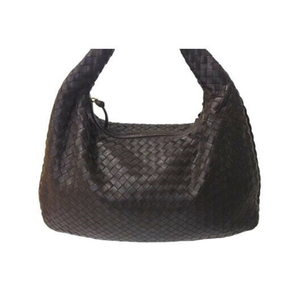 Bottega Veneta Intrecciato Hobo Hobo Shoulder Bag Brown Leather - Picture 2 of 8